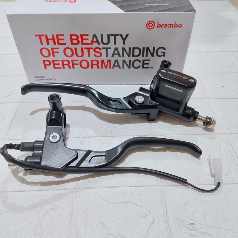 MASTER REM NISSIN TABUNG OVAL KACA CNC MIO BEAT AEROX LEXI NINJA VIXION SATRIA FU RX KING VIXION DLL-Brembo E1