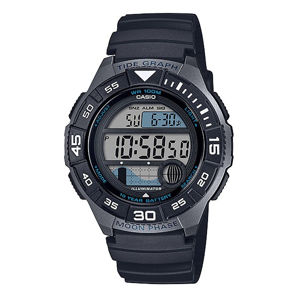 Casio Original Pria WS-1100H-1AVDF Rubber Strap