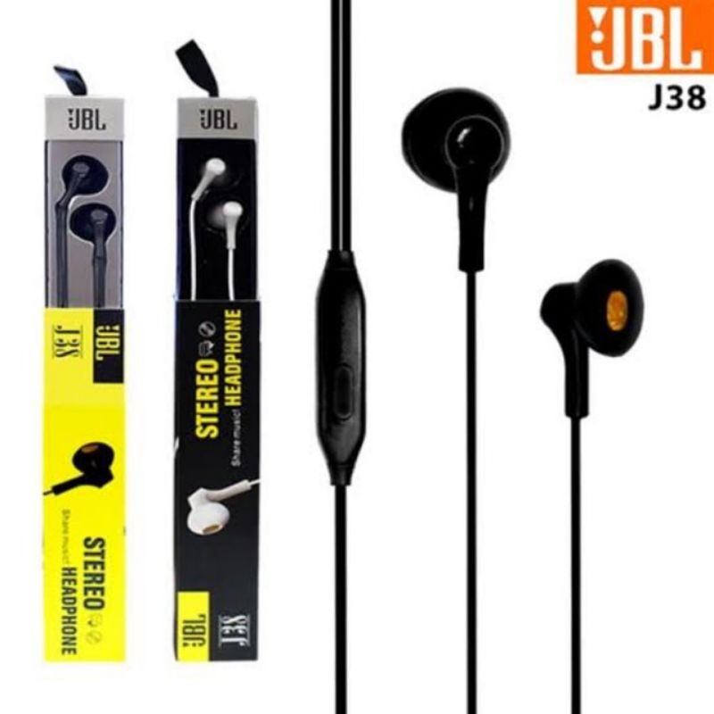 Headset JBL J38 ExtraBass Earphone Handsfree JBL J-38 Handset HF JBL J38 Bass
