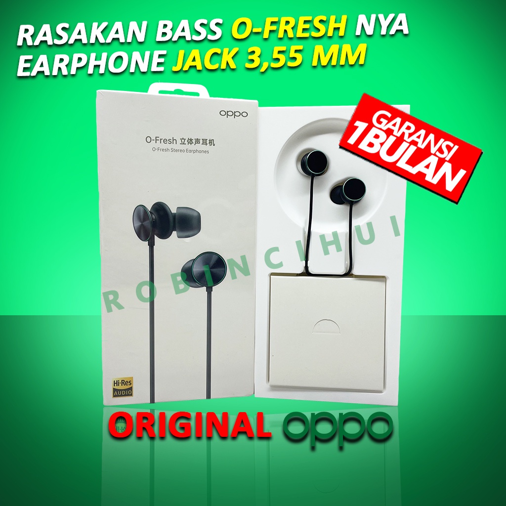 HEADSET OPPO O FRESH JACK 3,55 MM ORIGINAL - EARPHONE OPPO O FRESH JACK 3,55 MM - HANDSFREE OPPO O FRESH JACK 3,55 MM - HEADSET OPPO - HEADSET JACK 3,55MM OPPO - HEADSET O-FRESH - HEADSET JACK 3,55MM