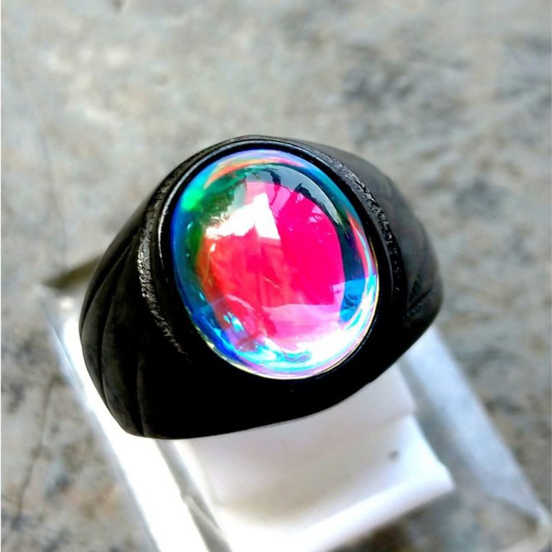 Batu cincin kalimaya pelangi
