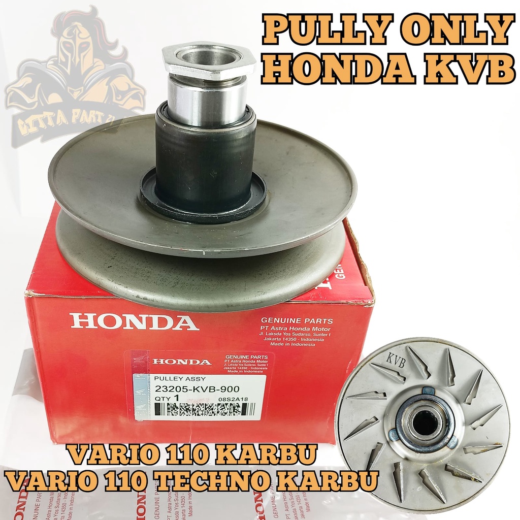 PULLY ONLY HONDA KVB VARIO KARBU KUALITAS ASLI ORIGINAL HONDA PRESISI TINGGAL PASANG AWET DAN DIJAMIN MANTAP VARIO 110 KARBU VARIO 110 TECHNO KARBU PULY ONLY PULI ONLI