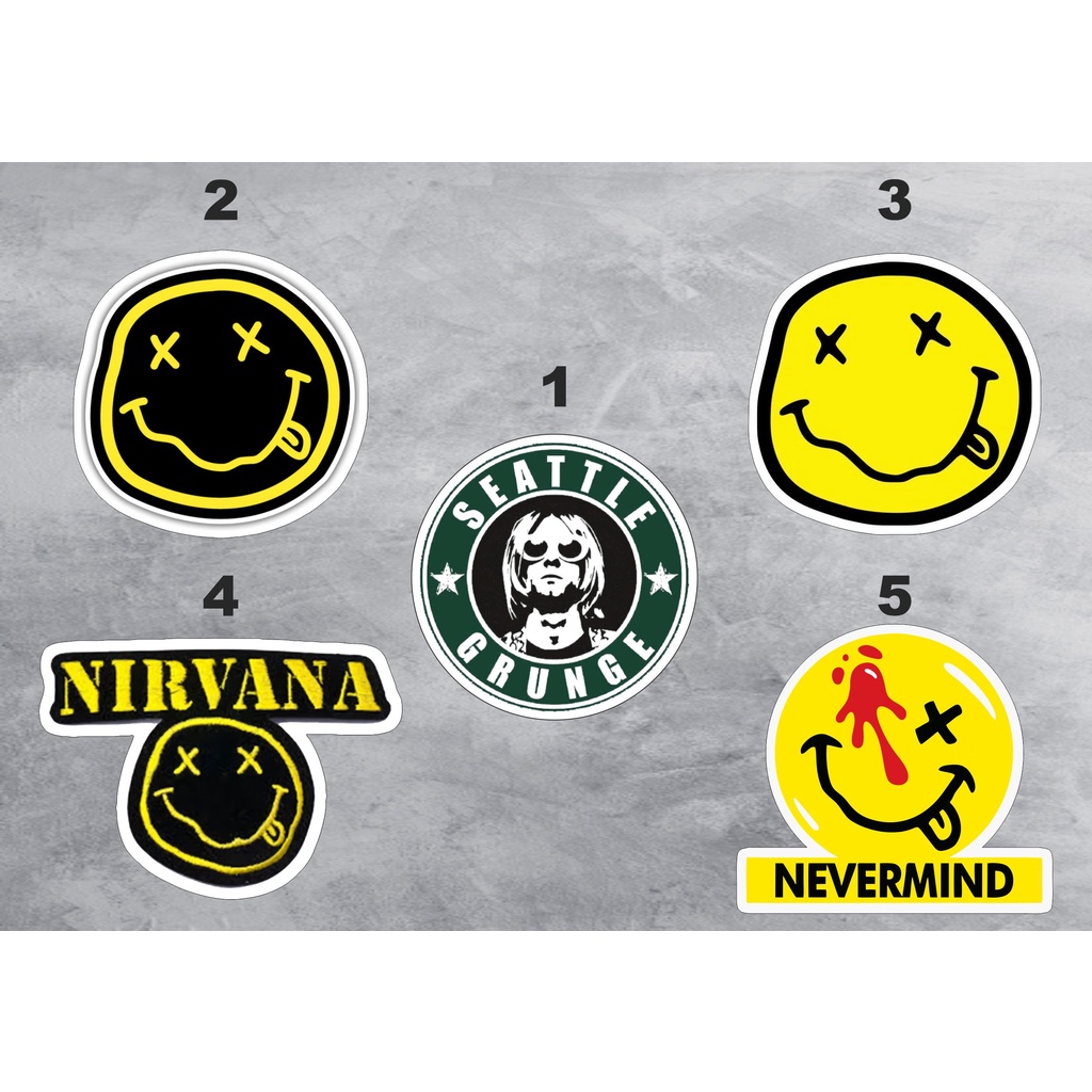 

STICKER NIRVANA - STIKER BAND - STICKER AESTHETIC, LOGO, CASE HP, LAPTOP, HELM, KOPER, TUMBLER