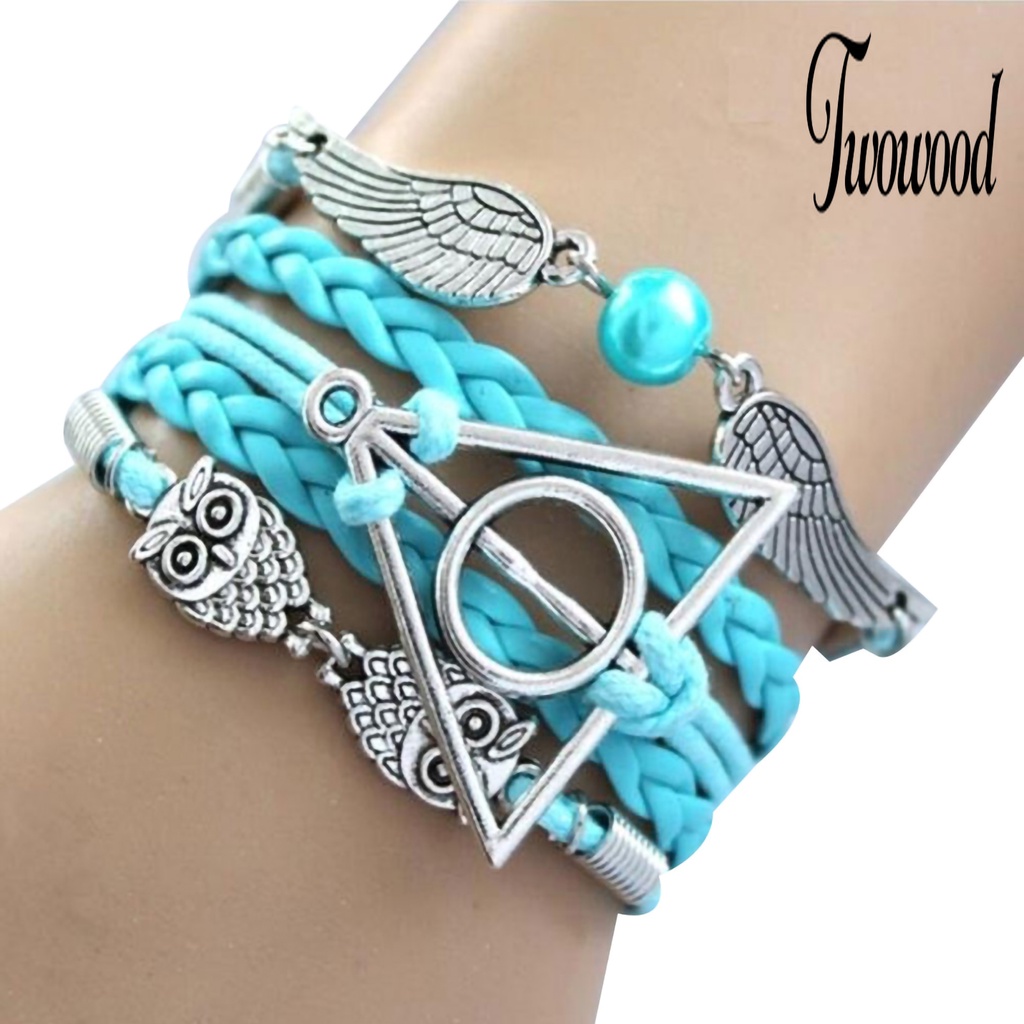 Gelang Multilayer Bahan Kulit Imitasi Untuk Pesta