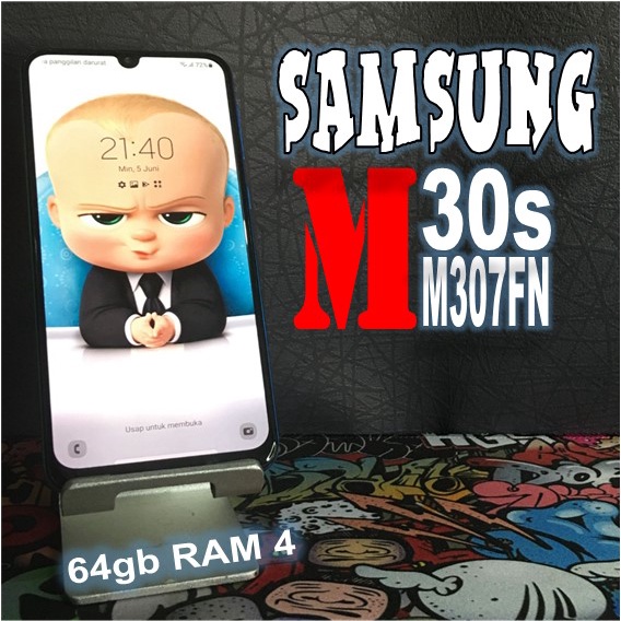HP BEKAS SAMSUNG M30 M307FN 64gb RAM 4 BATANGAN