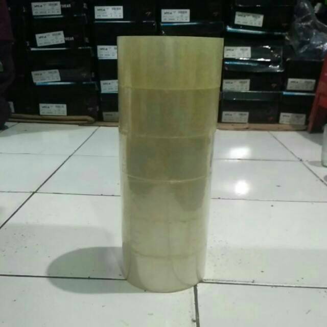 Lakban bening, brand solatape diameter tebal kualitas seperti daimaru 2 inch panjang 100 yard