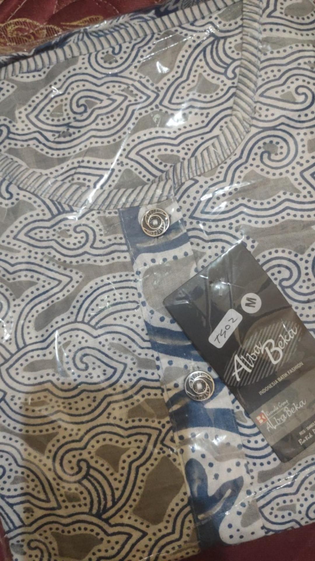 Tey-17 Batik Wanita Asj Sa Hrb026 Kenongo Kemeja Tosca Pendek