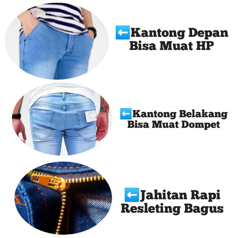 CELANA PANJANG JEANS PRIA || CELANA JEANS PRIA SLIMFIT || LEVIS JEANS PRIA TERPOPULER || LESVARINGO