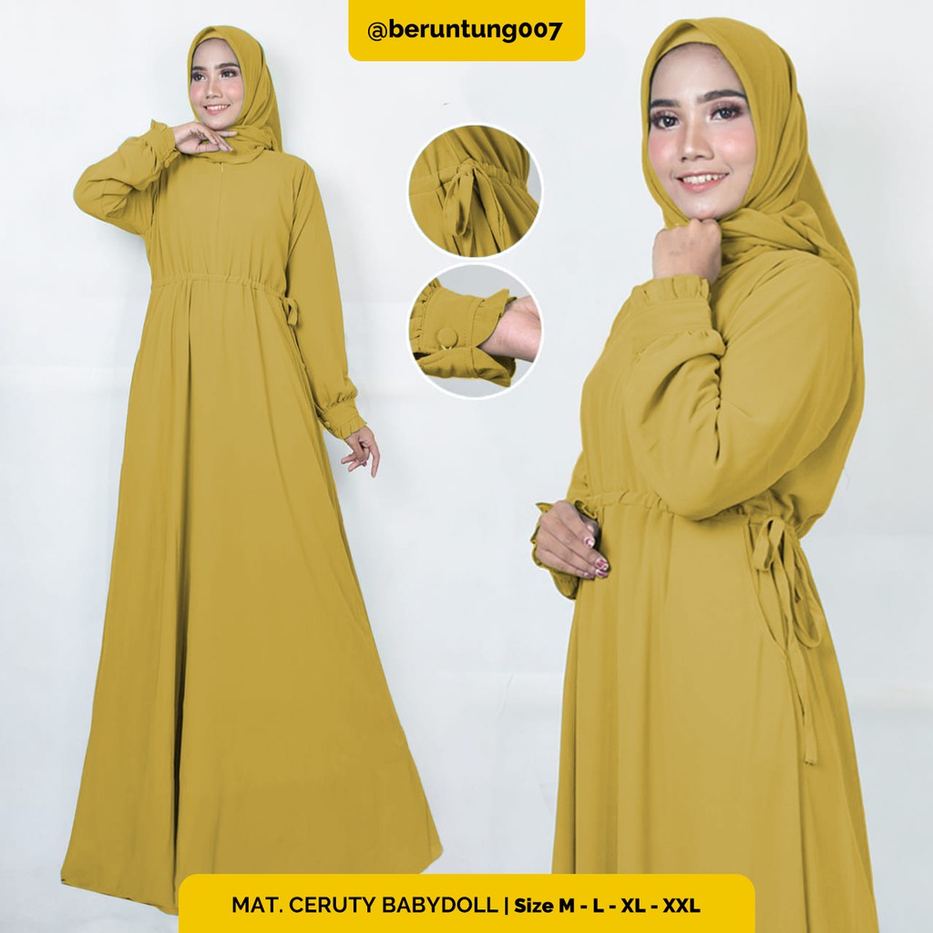 GAMIS CERUTY BABYDOLL LEMON  POLOS - GAMIS PREMIUM - GAMIS TERBARU - GAMIS REMAJA