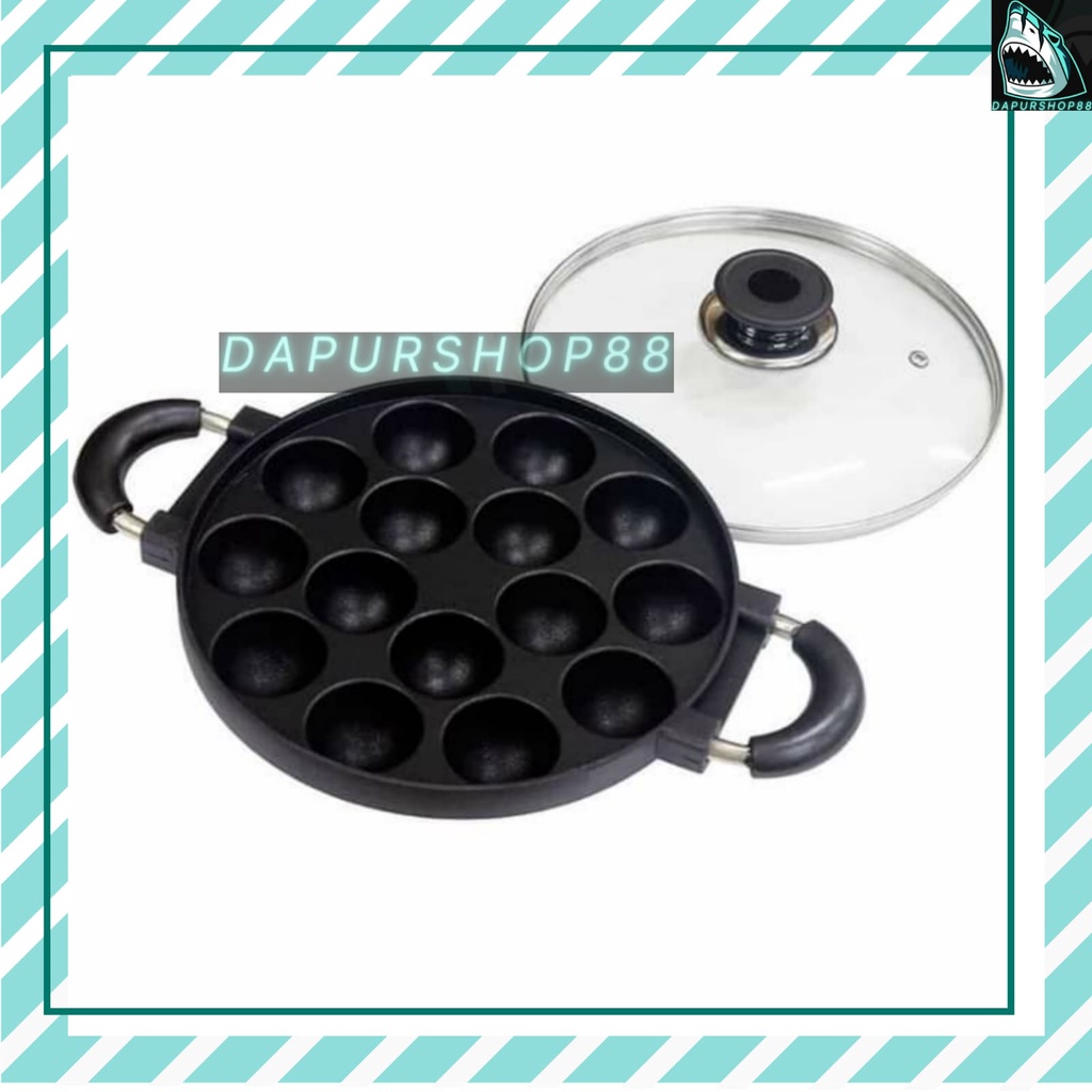 CETAKAN KUE TAKOYAKI 15 LUBANG / CETAKAN TAKOYAKI 15 LUBANG