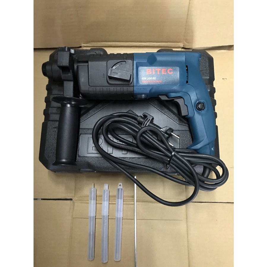 MESIN BOR BETON SDS PLUS BITEC HM200RE HAMMER DRILL HM 200RE 20MM