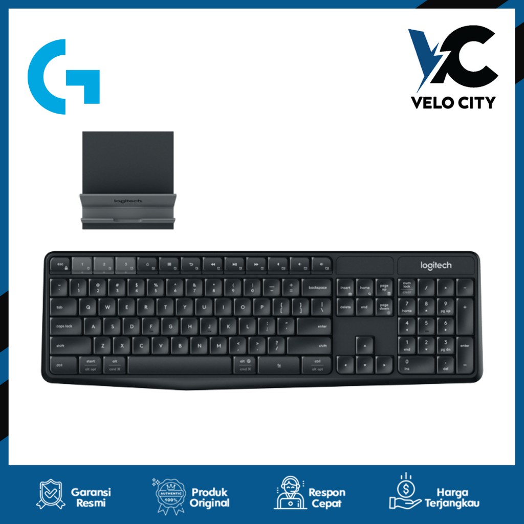 Keyboard Wireless Bluetooth Logitech K375s Multi Device Original Garansi Resmi 1 Tahun