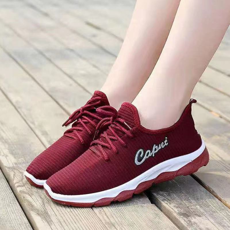 Sneakers Casual Sport Running Fashion Wanita Terbaru Slip On Design Simple - 8069