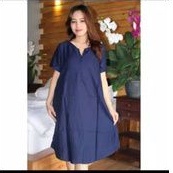 Daster polos payung rayon bali busui sleting