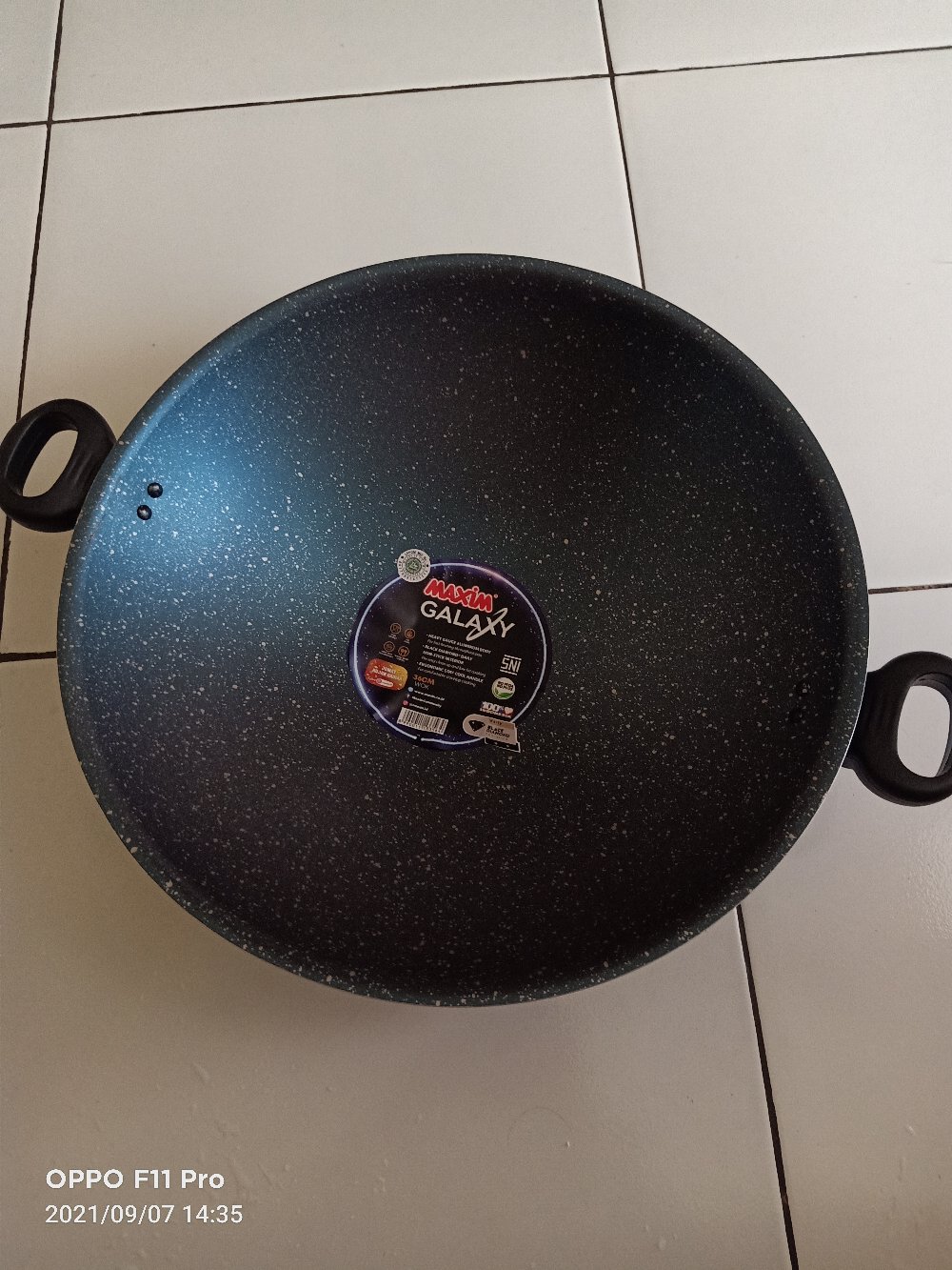 Maxim Galaxy Wajan Penggorengan Tanpa Tutup / Wok Without Cover 36 Cm (gal36wok)