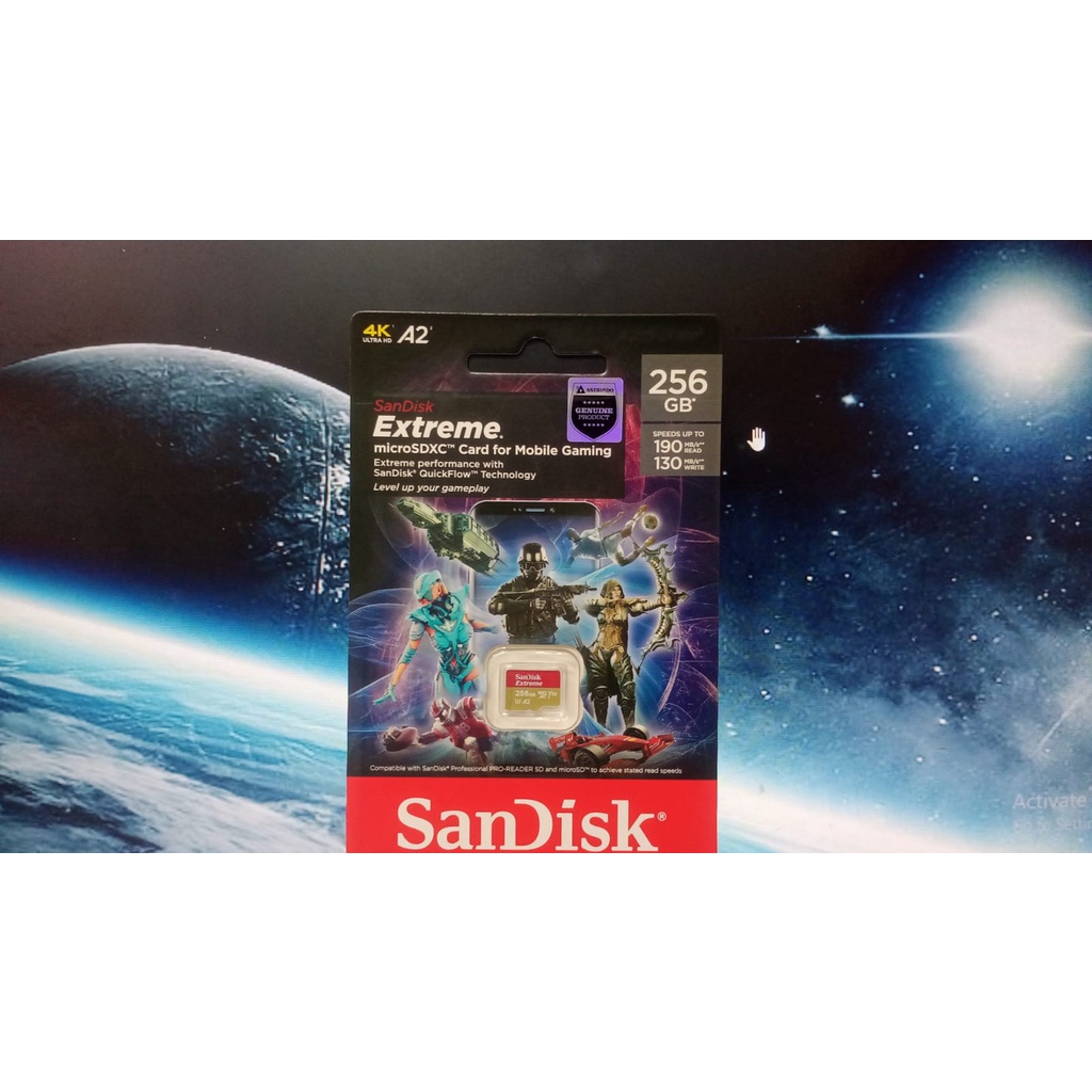 SanDisk Extreme 256GB A2 160MB/s MicroSD Card