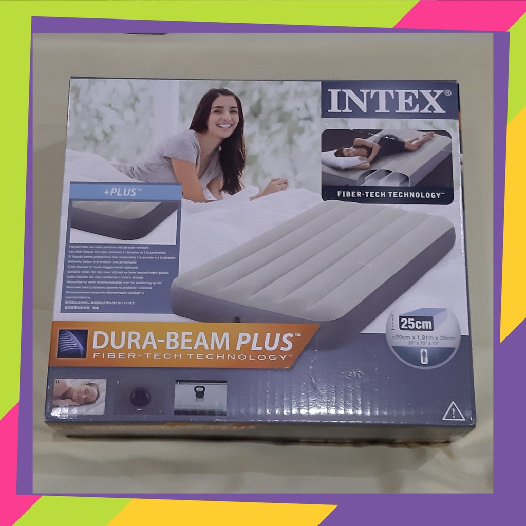 409 Matras kasur angin - INTEX dura beam twin fiber matras