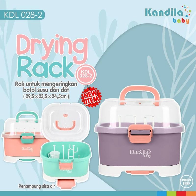 Kandila Baby Drying Rack KDL028-2 - Dryingrack Tempat Penyimpanan Mengeringkan Botol Susu Bayi