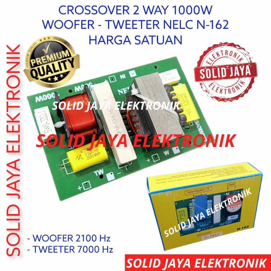 KIT CROSSOVER PASIF 2 WAY 1000 WATT N-162 WOOFER TWEETER CROSS OVER  CROSOVER KROSOVER KROSSOVER CROSOVER HIGH HI LOW 1000W 1000 W WATT NELC CROSOFER CROSSOFER 162  N-162 N162 N 162 TWITER TWETER TWITTER WOFER 1000W NELC ASLI ORIGINAL