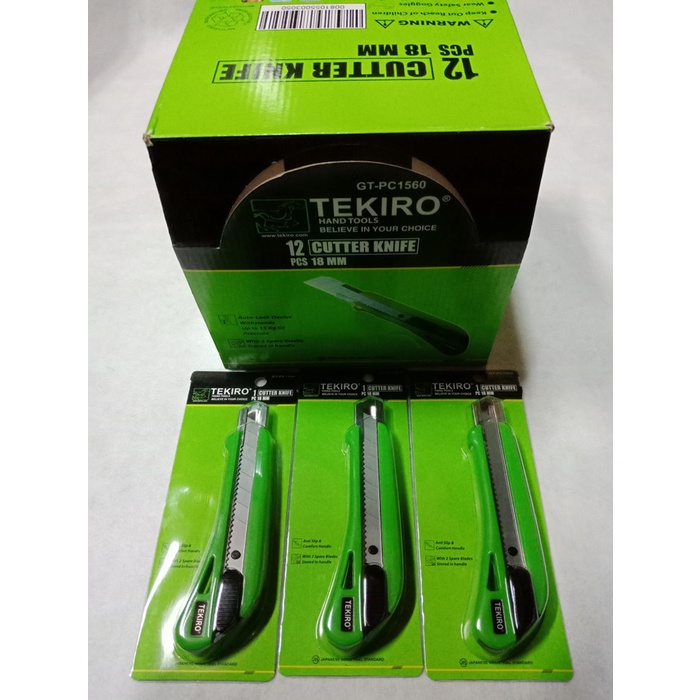 

Lucu Tekiro Pisau Cutter Besar / Cutter Knife 18Mm Bergaransi