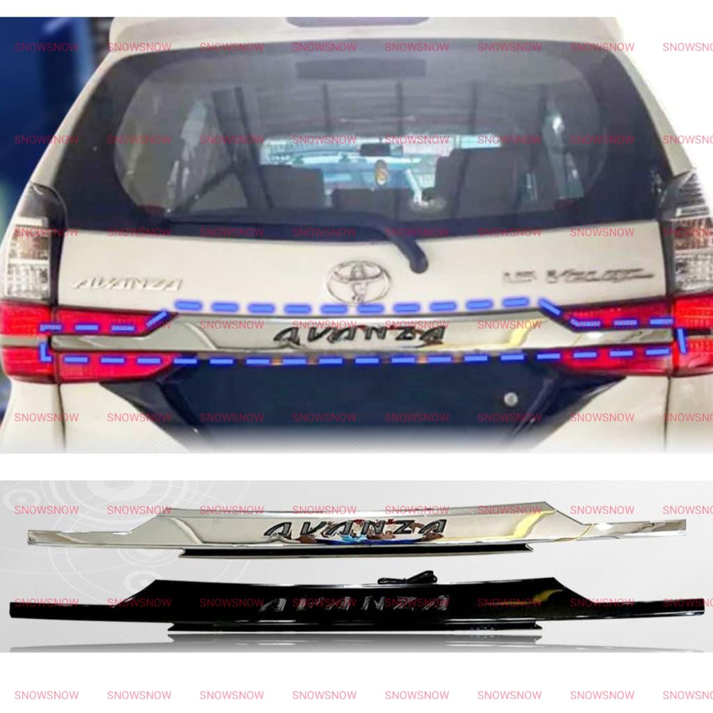Trunk Lid Avanza 2019 2020 2021 Trunklid Hitam Chrome Ganti Lampu