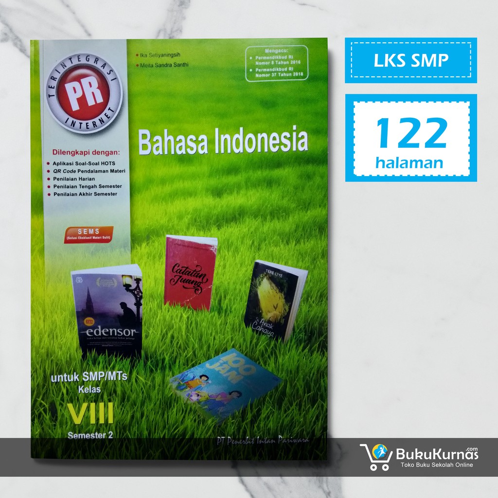 Buku Lks Bahasa Indonesia Smp Kelas 8 Semester 2 K13 Intan