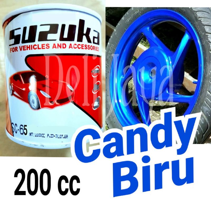 CAT CANDYTONE BLUE BIRU SUZUKA SC65 200cc - cat candytone Blue - cat Biru candy - cat candy Biru sc 