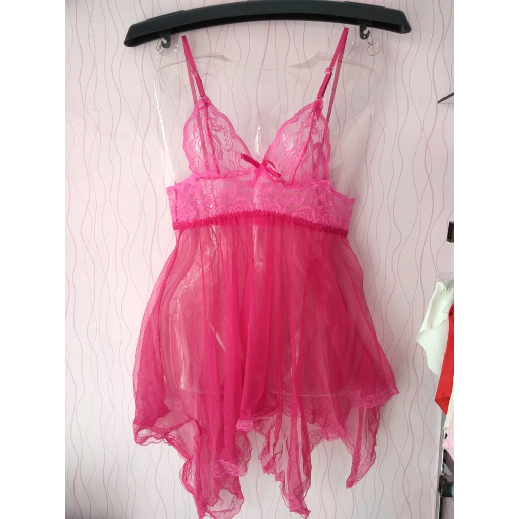 Lingerie Sexy Lace Tipis Transparan Cantik Premium REALPICT