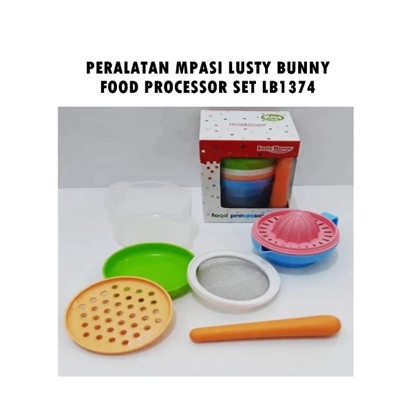 PERALATAN MPASI LUSTY BUNNY FOOD PROCESSOR SET LB1374