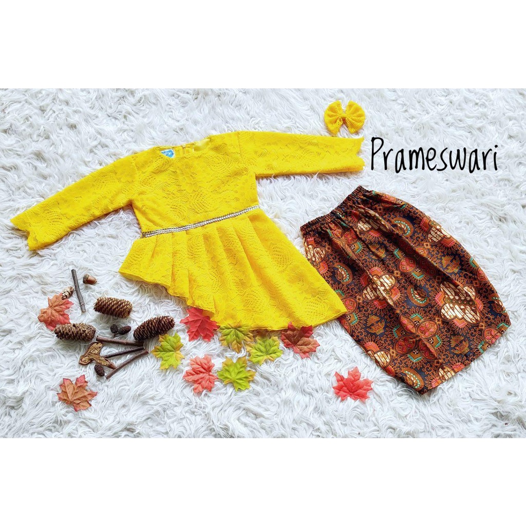 Sarimbit Brokat/Kebaya Prameswari/Setelan  Kebaya Brukat Anak dan Dewasa/Setelan Sarimbit/Setelan Ke