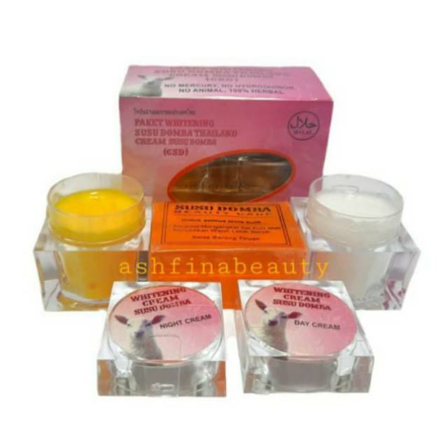 PAKET WHITENING CREAM SUSU DOMBA THAILAND 15gr