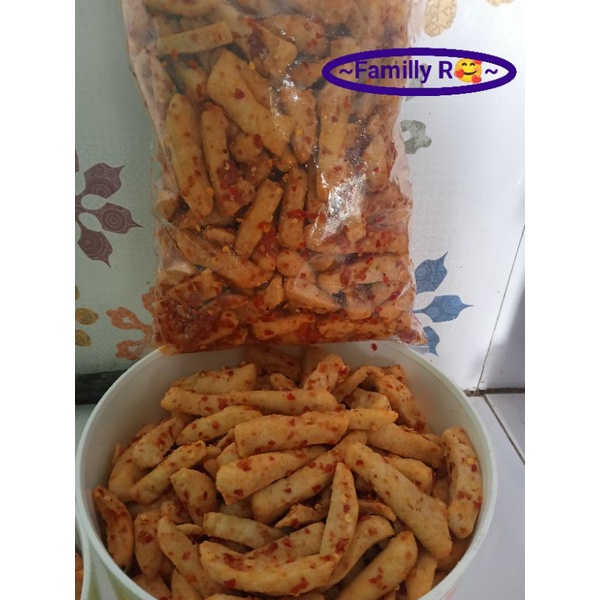 

Basreng stick bumbu pedas aroma kencur netto 500 gram