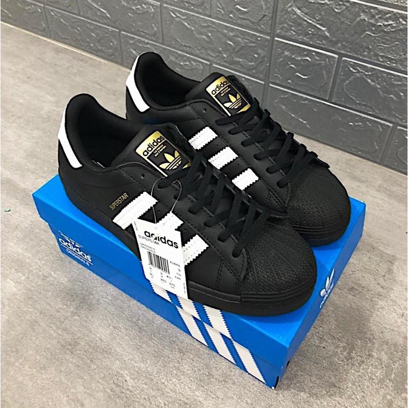 ADIDAS SUPERSTAR FOUNDATION BLACK WHITE