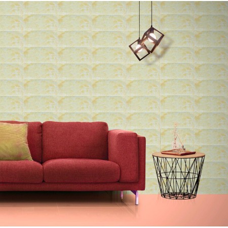 Wallpaper 3D FOAM / Wall Foam Dinding / Wall Foam Motif Marble 70cm x 35cm DD 525 [1KG=28PCS]