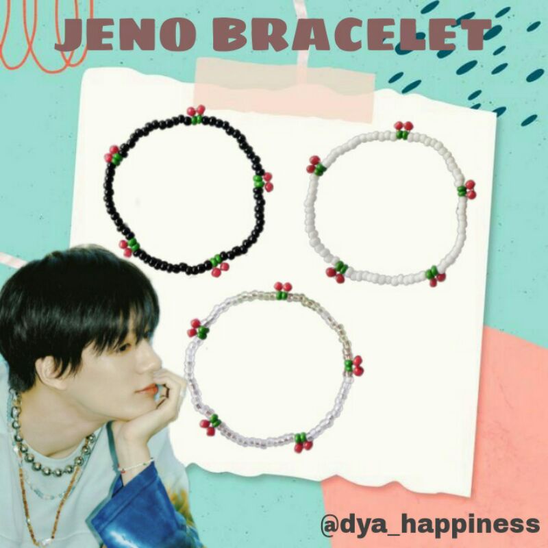 Gelang Manik Jeno [NCT JENO BRACELET] Jeno Beads Bracelet | Idol Kpop Bracelet