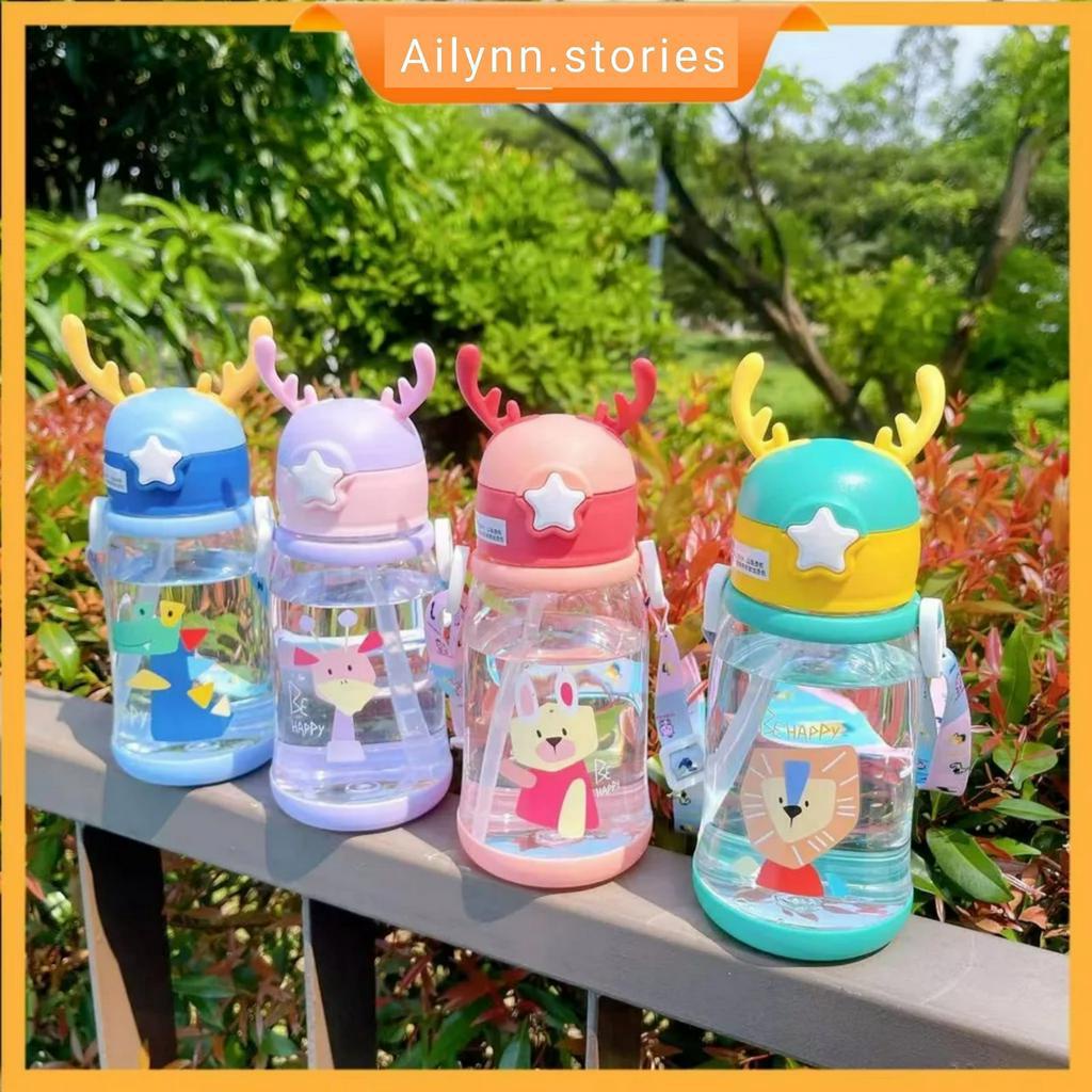 Botol Minum Anak Tanduk Rusa BPA Free Tali 600ml