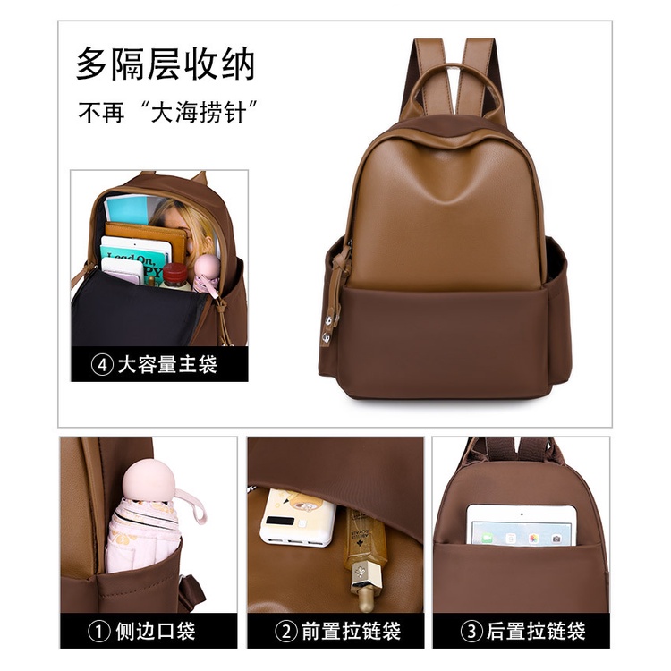 Tas Ransel Wanita ZELA KYTA BACKPACK Import Kulit Premium Tas Sekolah Kuliah Kerja Wanita Remaja Dewasa - Grosir Tas Batam-5