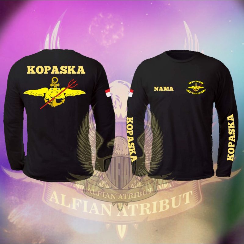kaos KOPASKA,baju kaos kopaska lengan panjang