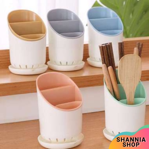 C123 Tempat Sendok Garpu Sumpit Wadah Pisau Rak Tirisan Perlengkapan Dapur / Cutlery Holder