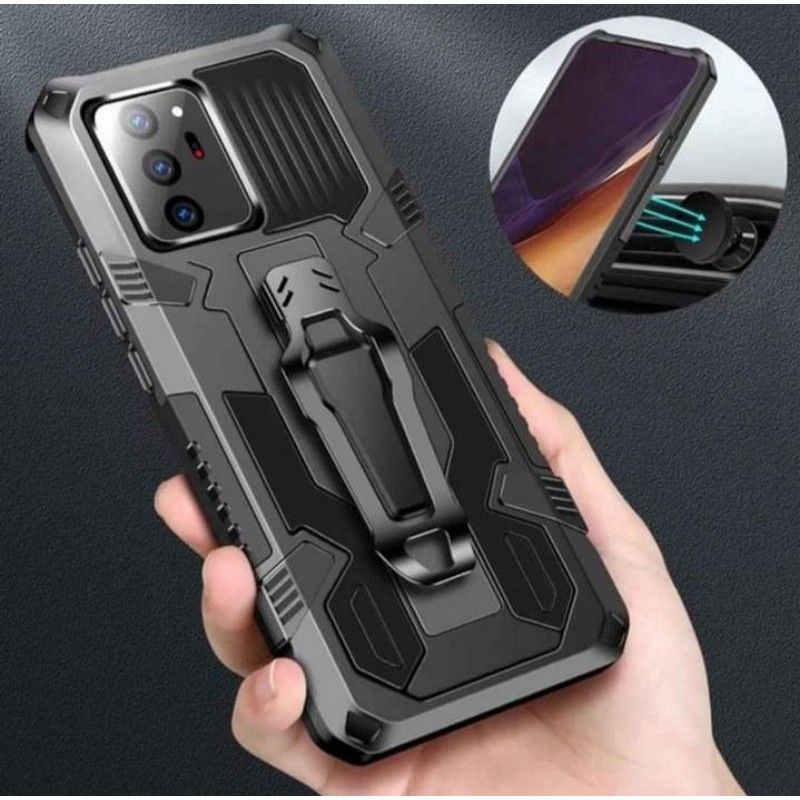 Hard case infinix smart 5 note 7 note 10 pro note 10s note 9 note 10 Case Robot i-Crystal Belt Clip