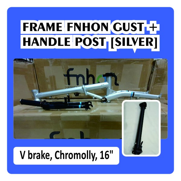 Frame fork FNHON Gust Silver V brake Handle Post HP vbrake Sepeda Chromolly