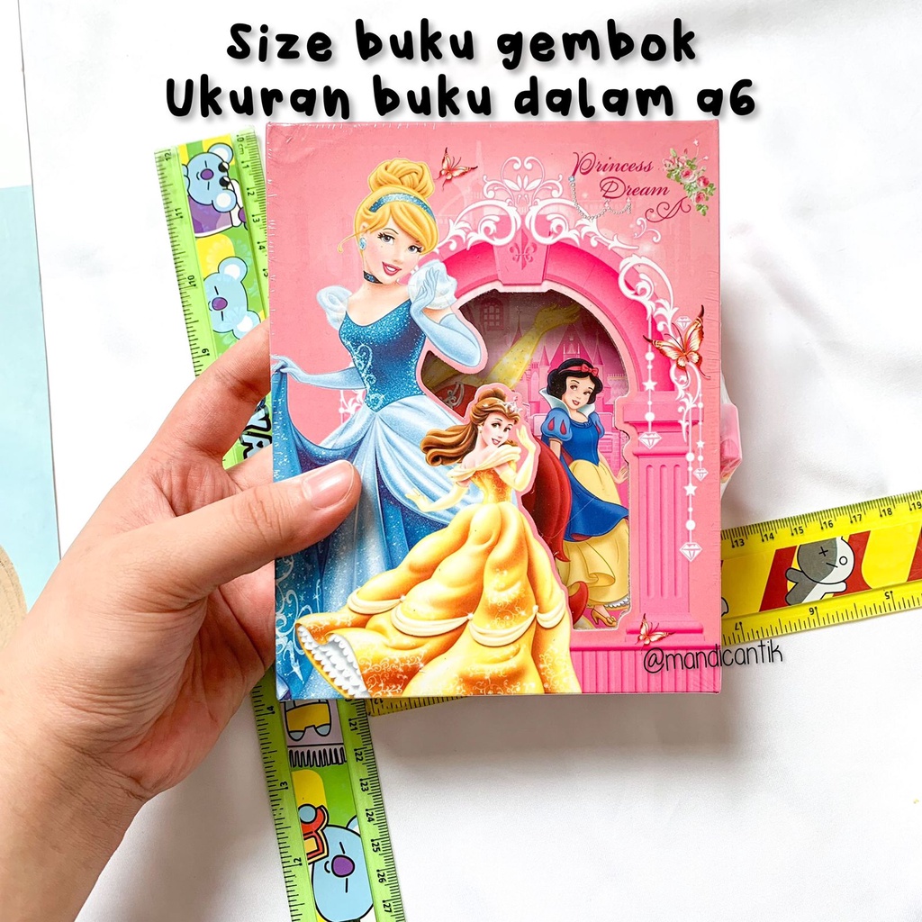 

HJK Mandicantik Buku Gembok A6 Gambar WBB We Bare Bears Buku Diary Beruang Teddy READY JAKARTA COD