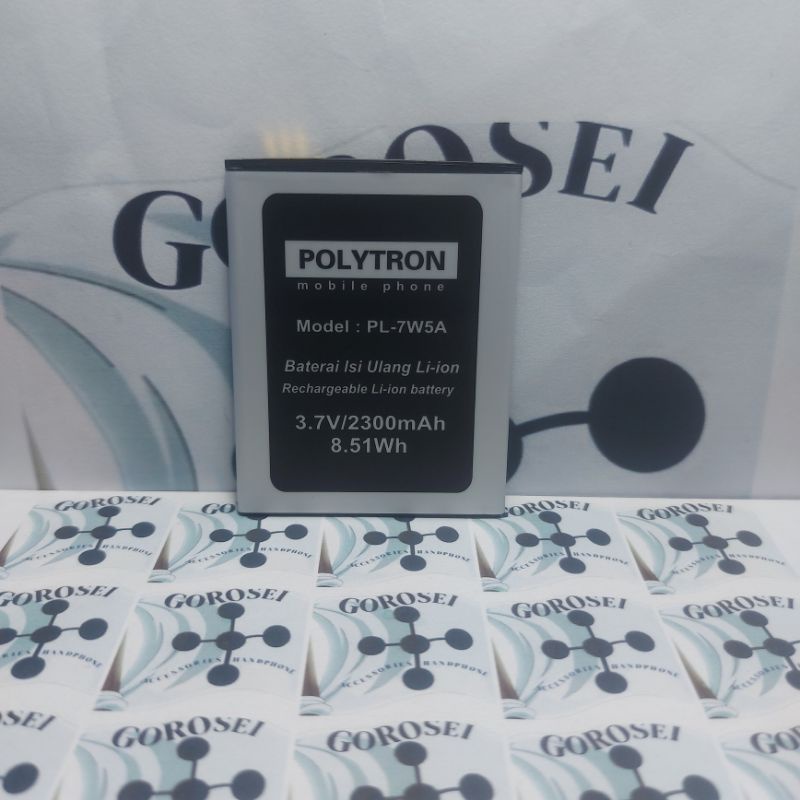 baterai battery batre bat POLYTRON PL-7W5A P32 R2509 PL 7W5A