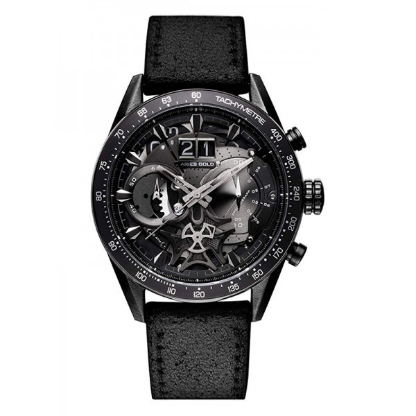 Jam Tangan Pria Aries Gold Jam Tangan Pria Original & Garansi Resmi 2 Tahun Sport G-7008-BK-BK