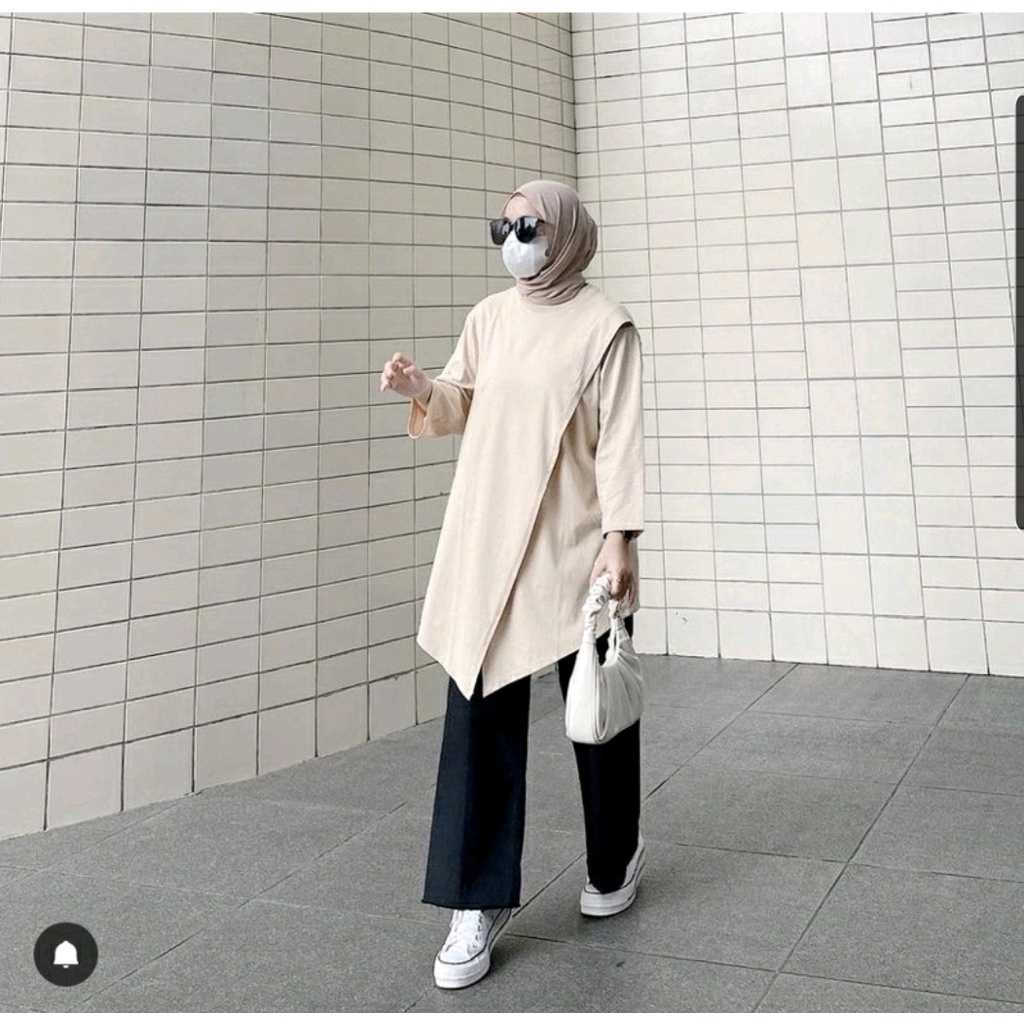 [CYC | COD] REAPICT | Kaos Basic Oversize Azalia Blouse XXL | Cotton Combed | Atasan Trend Wanita Murah Best Seller