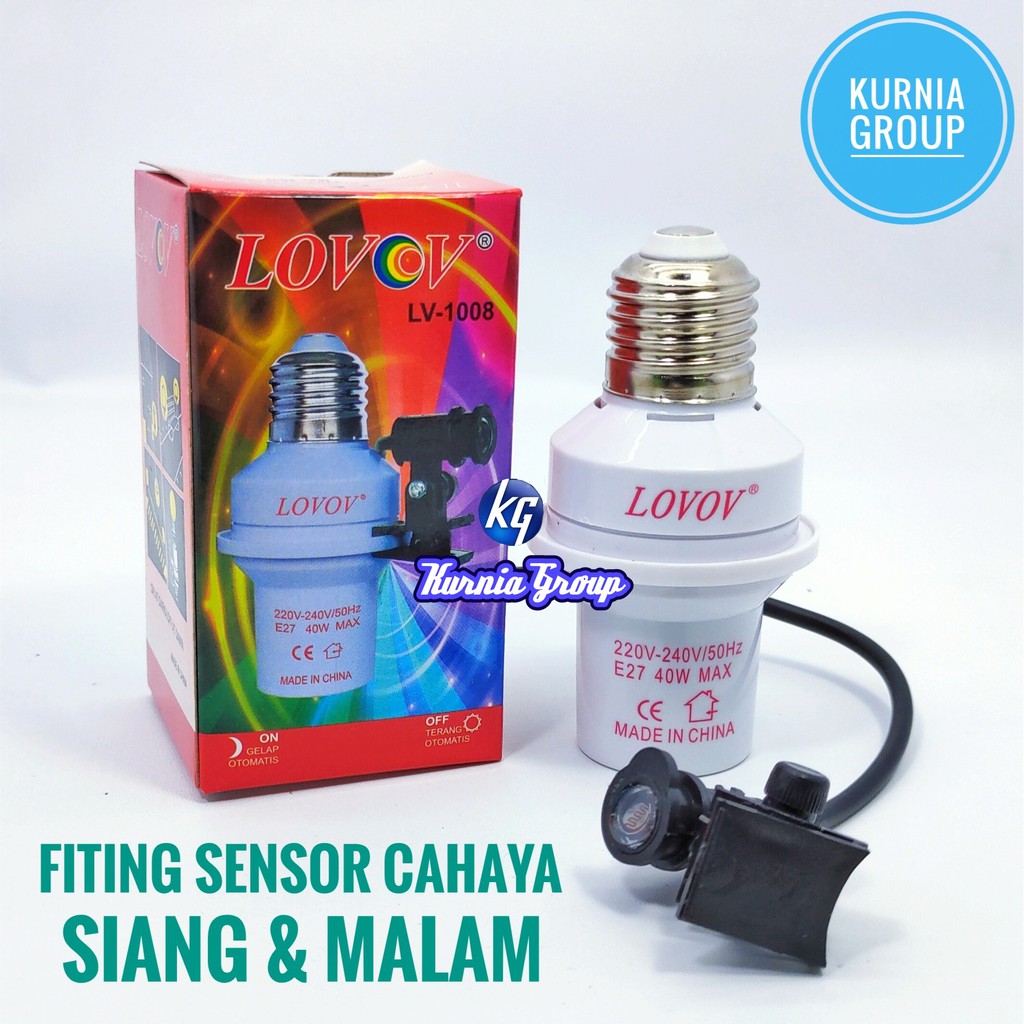 FITING SENSOR CAHAYA SAKLAR LAMPU OTOMATIS NYALA SIANG MALAM UNTUK TERAS PHOTO CELL FOTOCEL TERMURAH