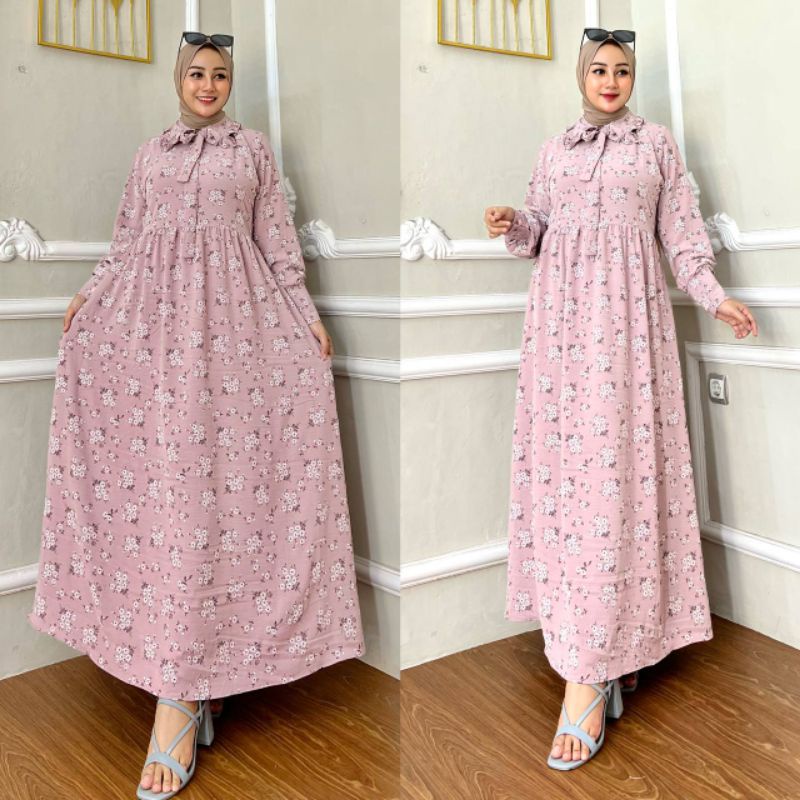 dress/gamis/Homedress motif bungga