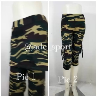  Celana  Senam  Kargo Army  Rok  spandex premium 8997 kargo 