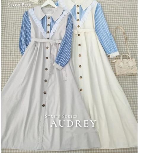 Dress terbaru termurah / AUDREY VINTAGE / Dress remaja dewasa kekinian korean style / BUSUI FRIENDLY