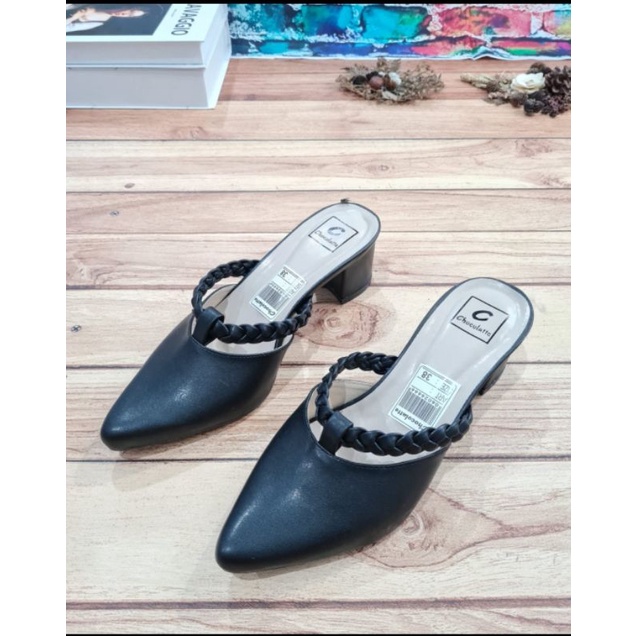 ABBUSHOES DY 03 bapau mules kepang 5cm